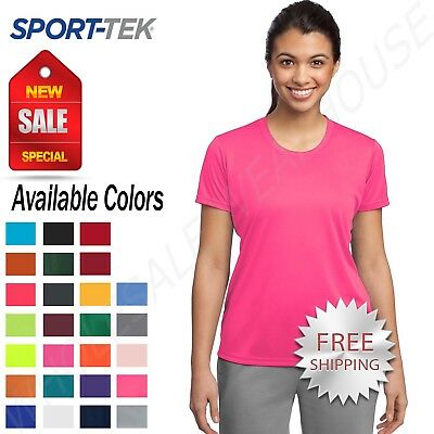Sport-tek Womens Dry Fit Workout Posicharge Moisture Wicking T-shirt M-lst350